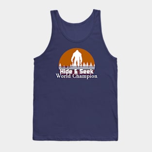 Big Foot Hide Seek World Champion Tank Top